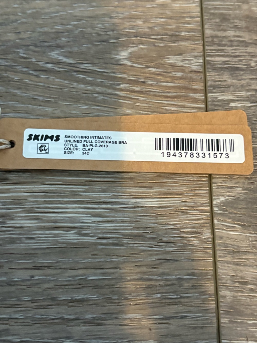 Skims Kim Kardashian Women’s Smoothing Intimates Unlined Full Coverage Bra 34D - Picture 2 of 3